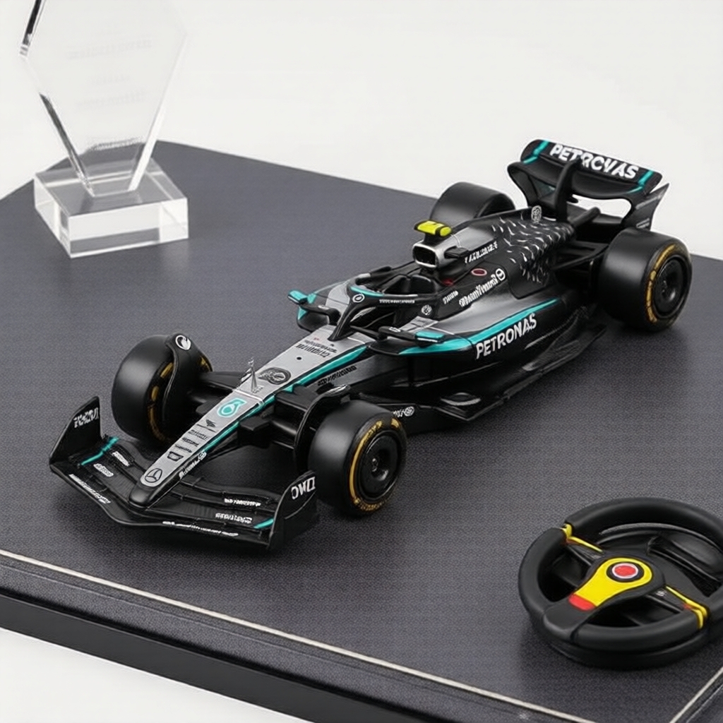 Bburago 1:43 W16 F1 Diecast - Đội F1 2025 W16 George Russell & Kimi Antonelli