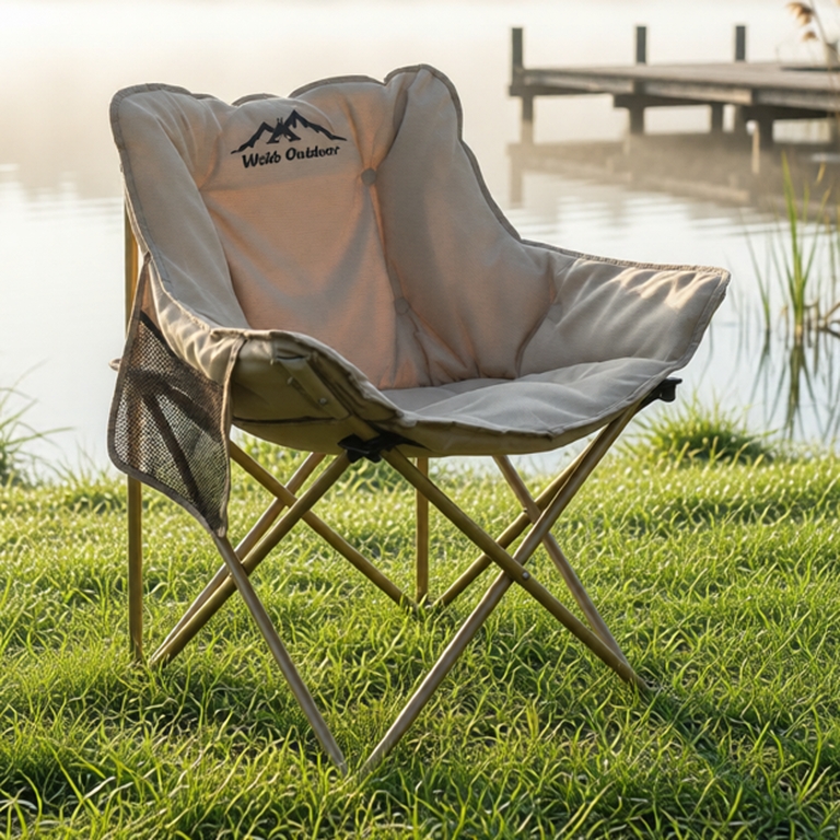 ghế camping, ghế gấp gọn, ghế dã ngoại gấp gọn Túi đựng đồ cộng thêm Ống nhôm dày Tải trọng 300 kg