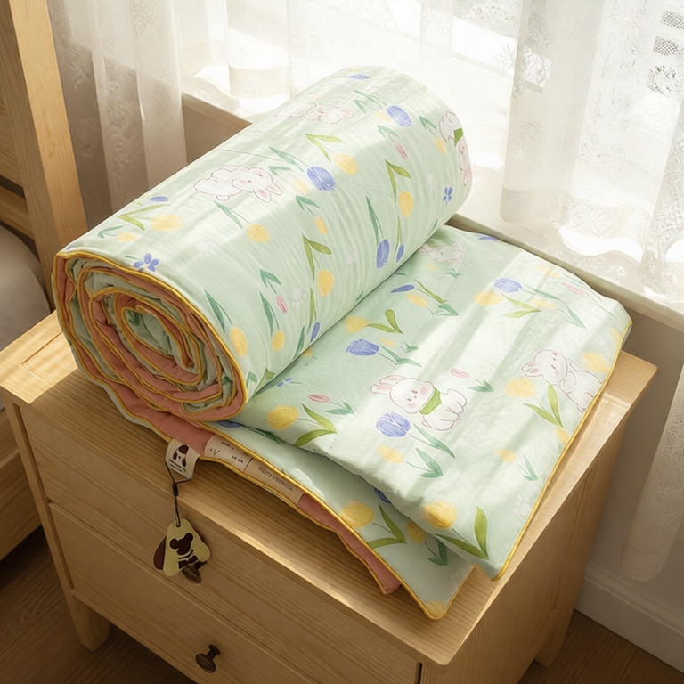 Chăn Hè Cotton Đũi Hàn Quốc kích thước 1m8x2m mền hè đũi siêu mát lạnh mùa hè