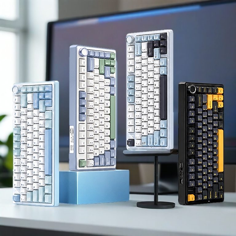 Bàn phím cơ AULA F75 PRO Kết nối không Dây Bluetooth Led RGB Dùng Cho PC,Laptop Chơi Game Văn phòng