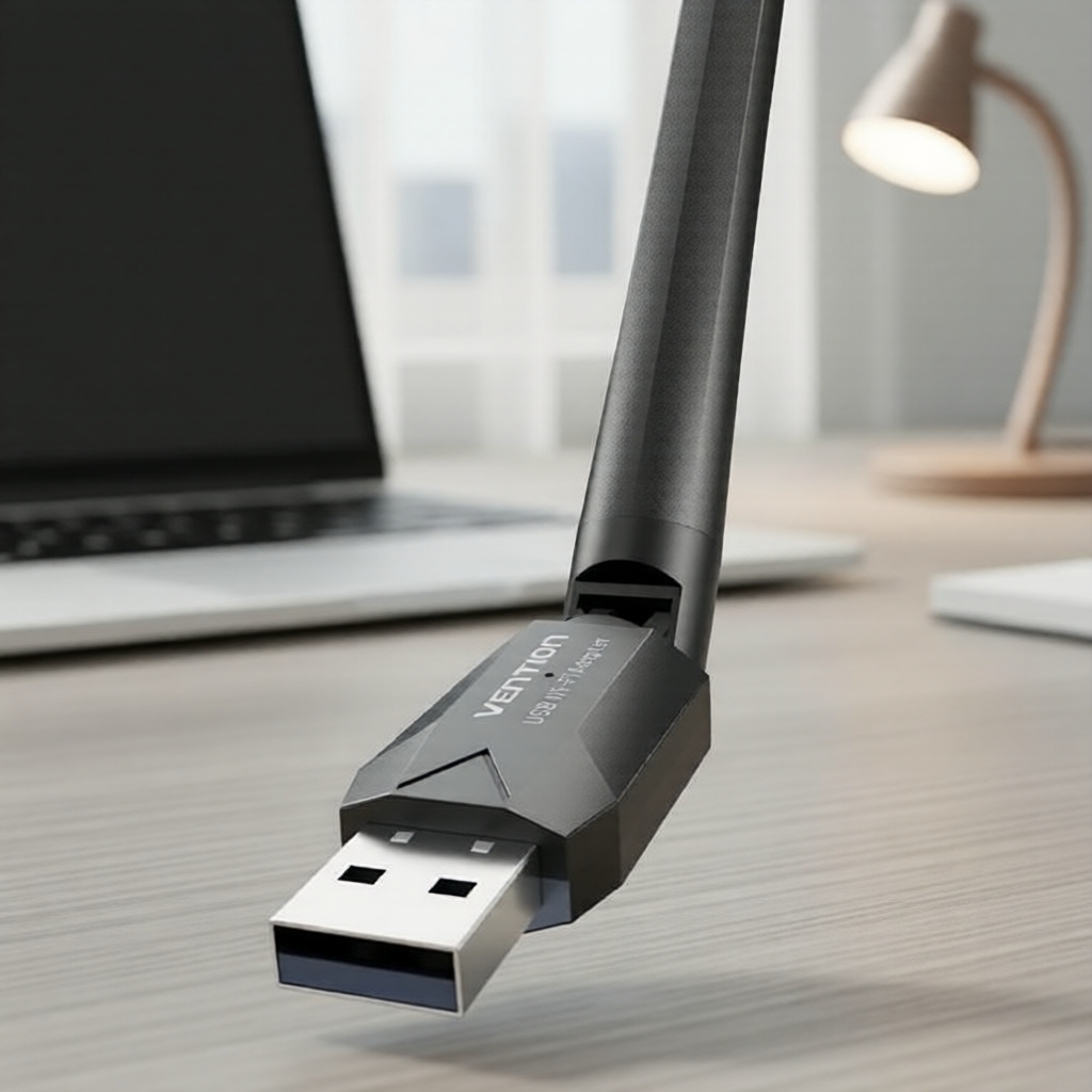 Vention USB Wifi 2.4GHz, tốc độ 200Mbps, tăng cường tín hiệu WLAN cho máy tính để bàn