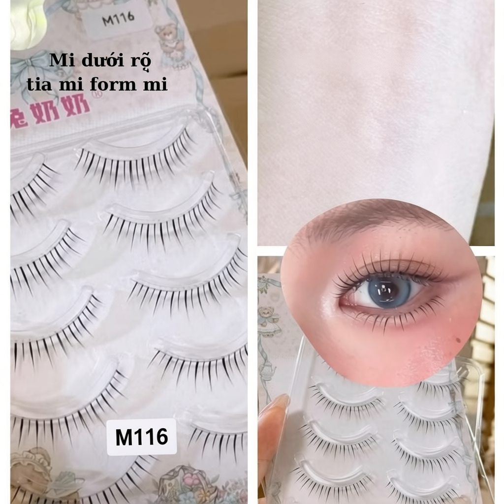 Mi Dưới TuNaiNai Mã M116 5 Cặp Makeup Rõ Tia Mi