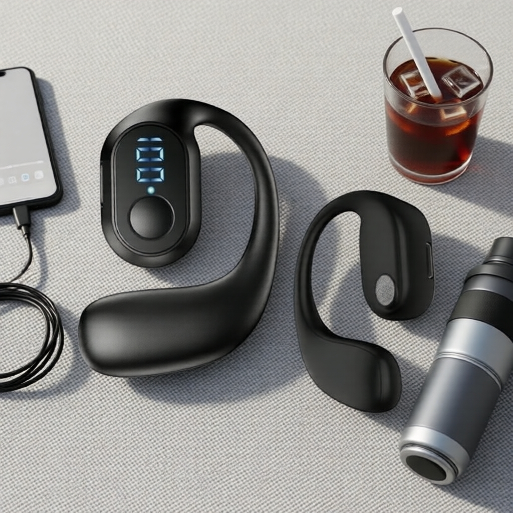 Tai nghe Bluetooth 1 tai KY2 Pro, chống nước, mic, pin lâu, dùng cho công việc