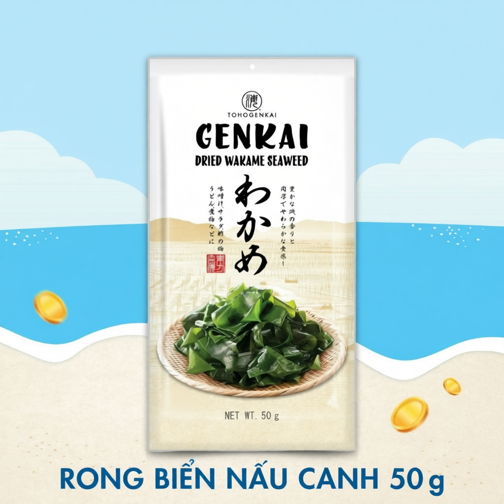 Rong Biển Nấu Canh GENKAI gói 50g