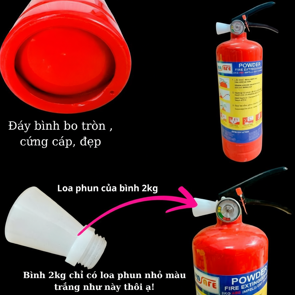 Bình chữa cháy bột ABC 2KG cho xe tải