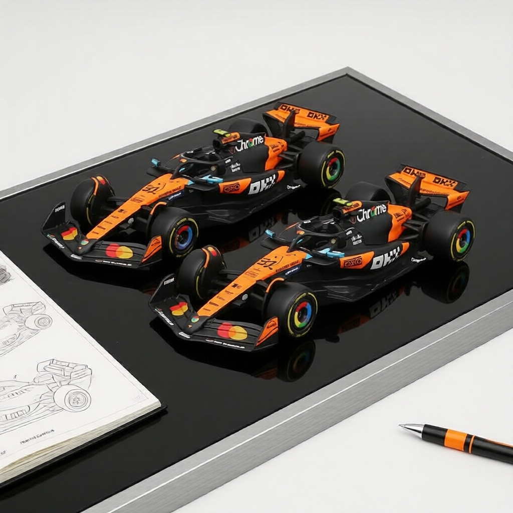 Bburago 1:43 2025 McLaren MCL39 Diecast #4 Lando Norris & #81 Oscar Piastri F1 Bản sao