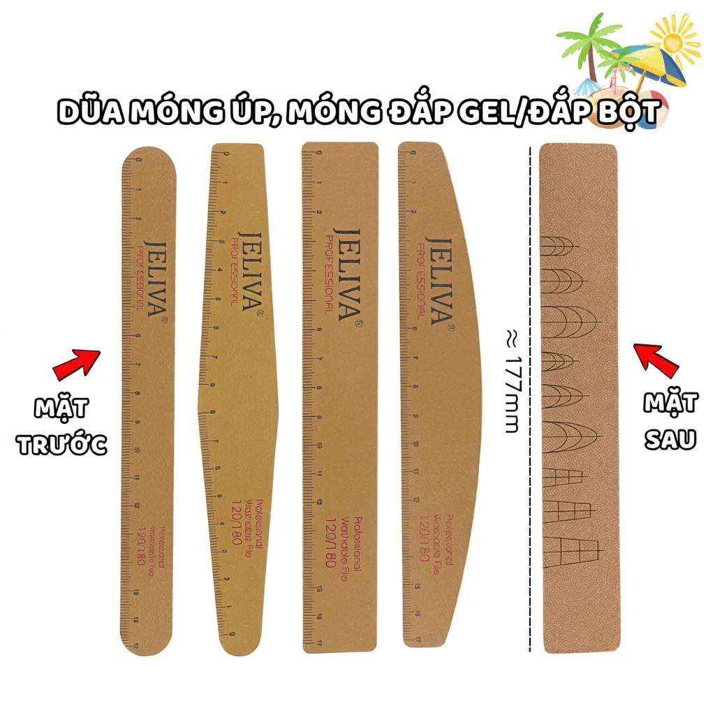 Dũa móng tay JELIVA cao cấp Tuxi Nails [GDCCJ]