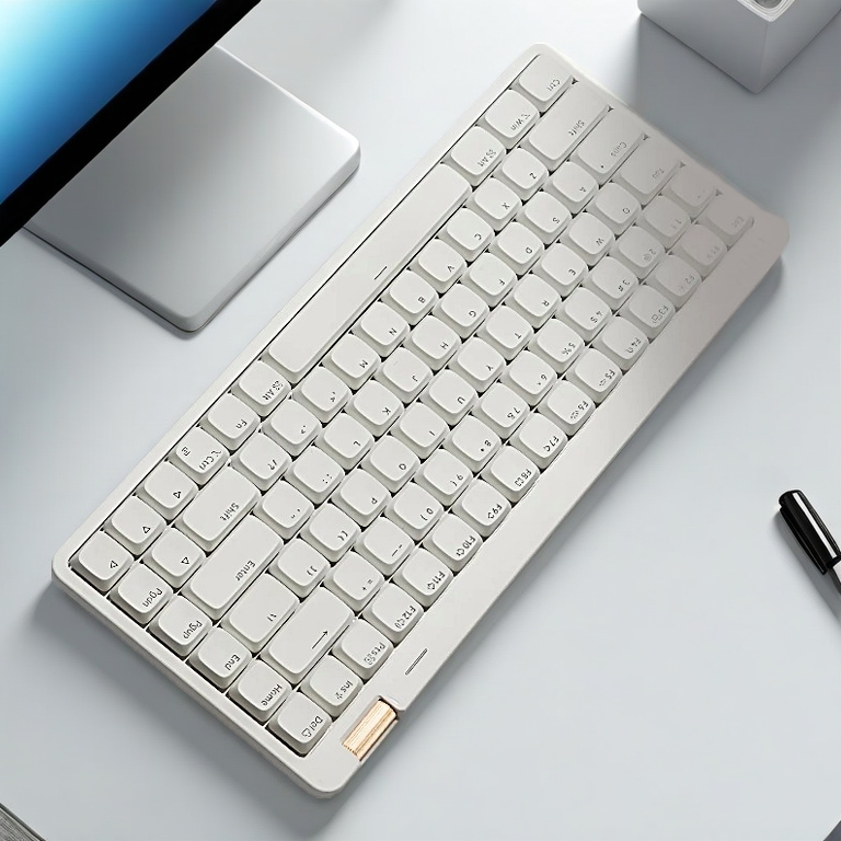 [CHÍNH HÃNG] Bàn phím cơ Lofree Flow Lite - Bàn phím không dây bluetooth mỏng nhẹ, 3 chế độ kết nối, Led đơn, Âm ít ồn