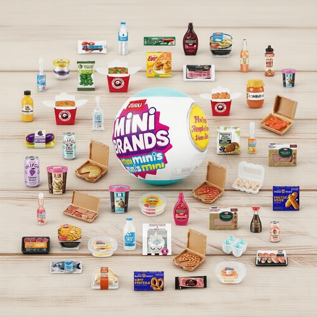 Zuru Mini Brands Mini Minis Series 1, đồ chơi bất ngờ sưu tầm, 1 viên nang chứa bản sao thu nhỏ