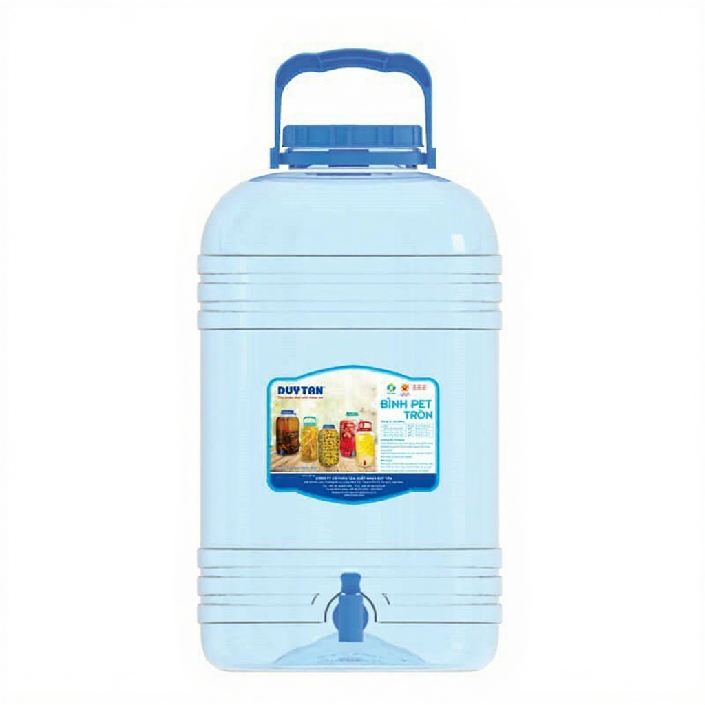 Bình PET DUY TÂN Tròn Đựng Nước Uống 10 lít, 15 Lít, 20 Lít ( Có Vòi)- GIAO NHANH 1H