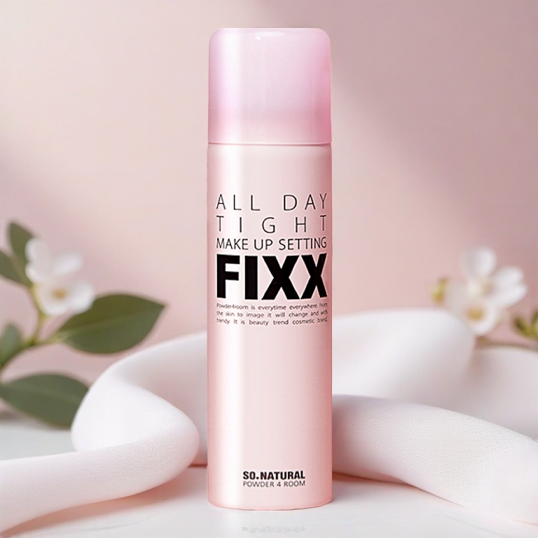 [35ml/75ml/120ml] Xịt Khóa Makeup Toàn Diện, Hiệu Ứng Căng Bóng, Lớp Nền Mịn Lì Trên Da All Day Setting Fixx So Natural