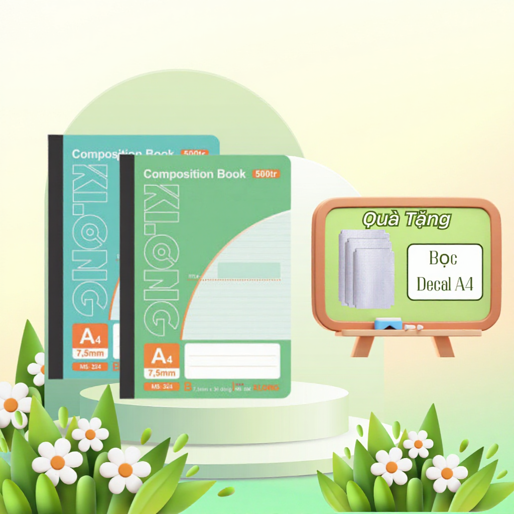 Sổ may dán gáy, vở giáo án A4 120 500 trang cho học sinh sinh viên văn phòng