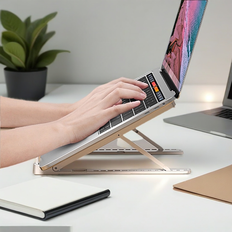 Máy Tính Xách Tay Đứng,Giá Đỡ Macbook Laptop Nhôm Giá Đỡ Di Động Mini Gấp Gọn Cho Máy Tính Xách Tay