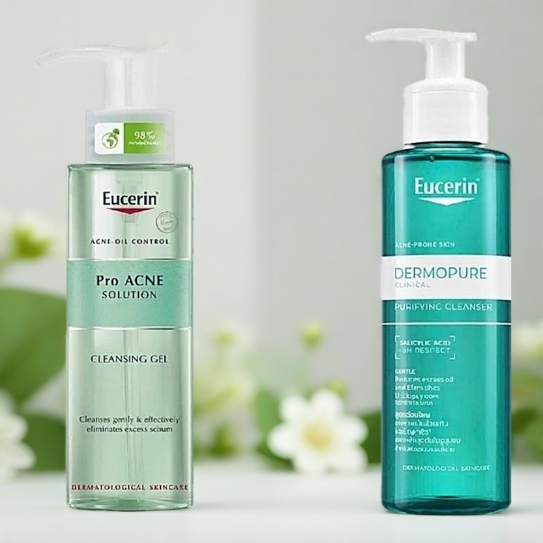 EUCERIN GEL RỬA MẶT DÀNH CHO DA NHỜN MỤN PROACNE CLEANSING 200ML