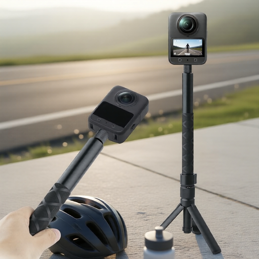 Insta 360 X4/X3/Pocket 3 Tay cầm tripod xoay cho GoPro & Action Camera