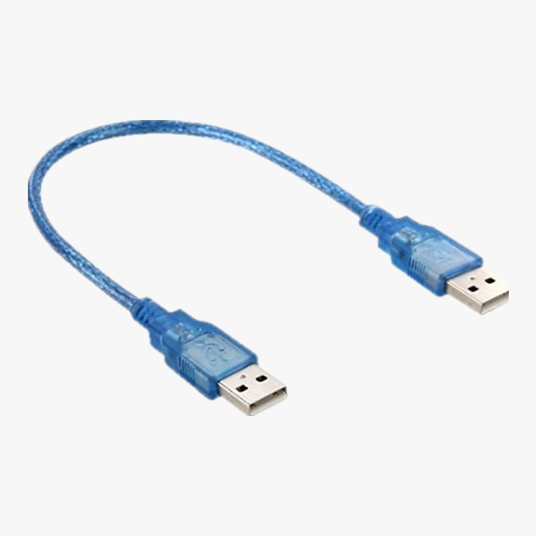 [Mã ELFLASH3 hoàn 10K xu đơn 20K] CÁP USB LINK - Dây USB 2 đầu đực 2.0/ 3.0 (Màu xanh) - LOẠI TỐT