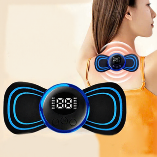 Máy massage cổ vai gáy xung điện và miếng dán thay thế giúp giảm đau nhức hiệu quả 8 chế độ 19 mức