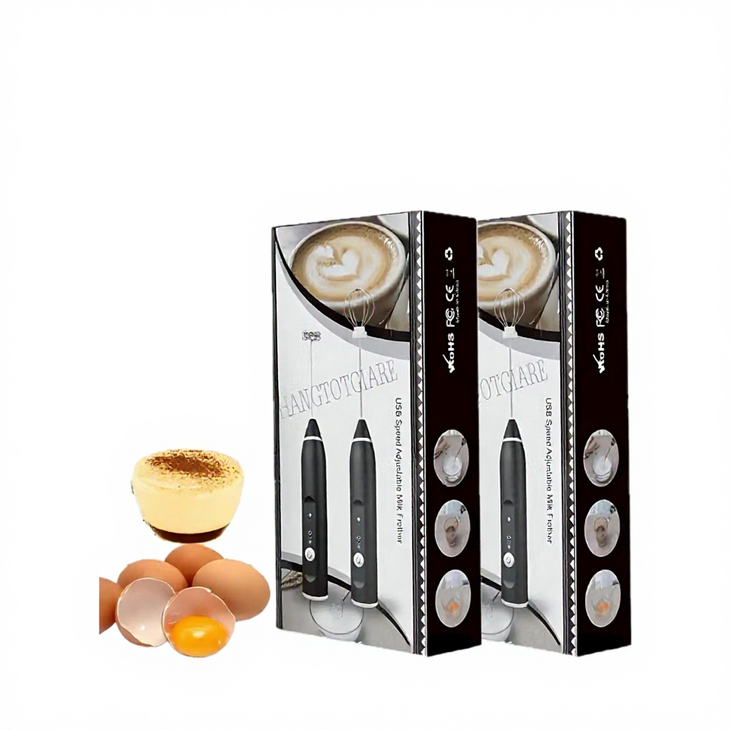 Máy Đánh Trứng PTLUXURY Đánh Sữa Và Tạo Bọt Cafe Cầm Tay Không Dây Chính Hãng 3 Cấp Độ, Hỗ Trợ Sạc Pin 