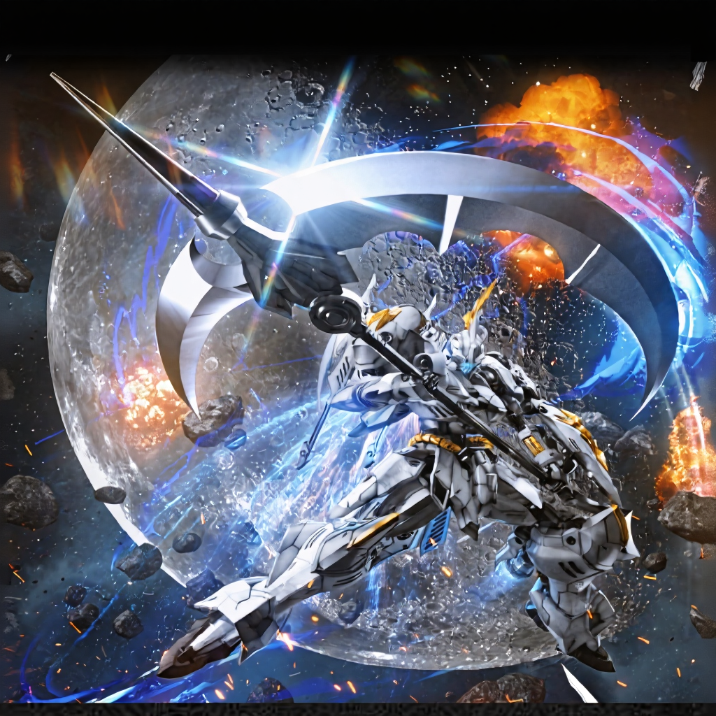 [CÓ SẴN] Mô Hình Lắp Ráp RG Iron Sickle SNAA 1/144 (Tặng kèm base và decal nước)