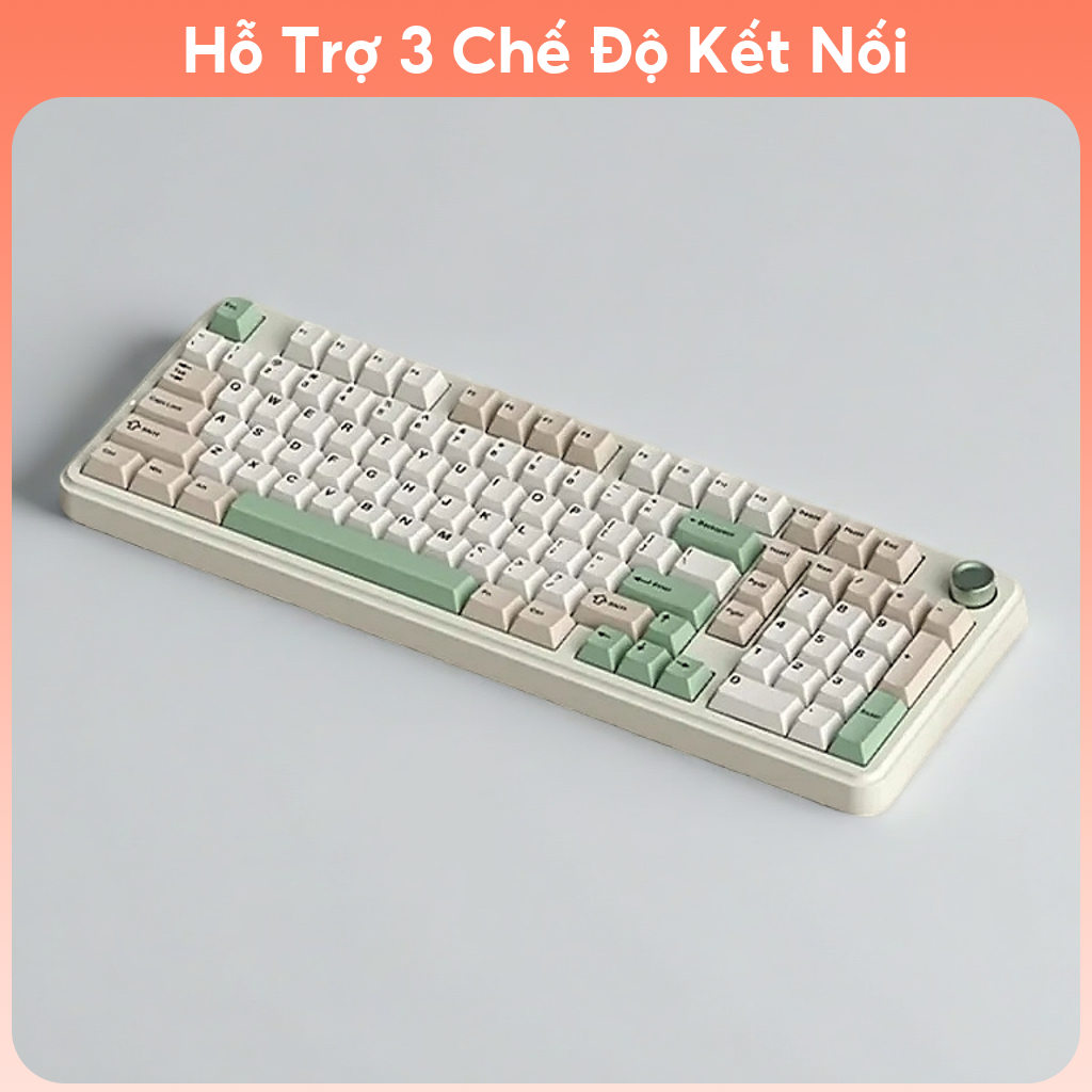 [Sẵn] Bàn Phím Cơ fullsize Monka K100 | Monka K98 | K98 3 Modes Núm Xoay Led RGB Hotswap Full Foam - EA Gear