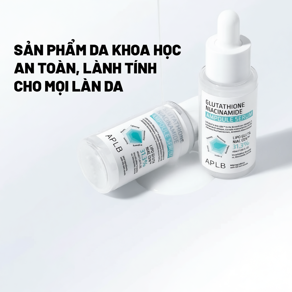 erum Dưỡng Trắng Da Cao Cấp APLB Glutathione Niacinamide Ampoule