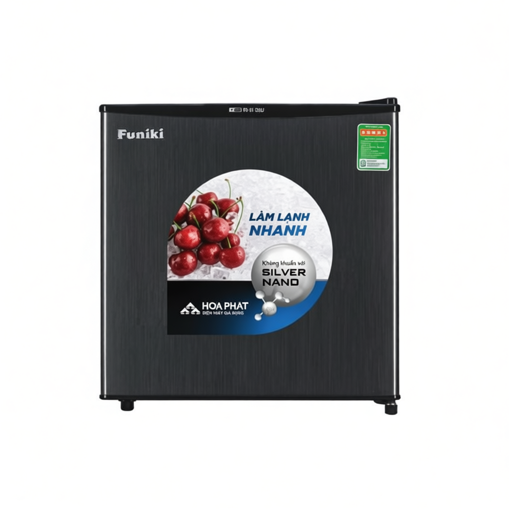 Tủ lạnh mini Funiki 50lít FR-51DSU-Đen, có tính năng làm đá, tiết kiệm điện