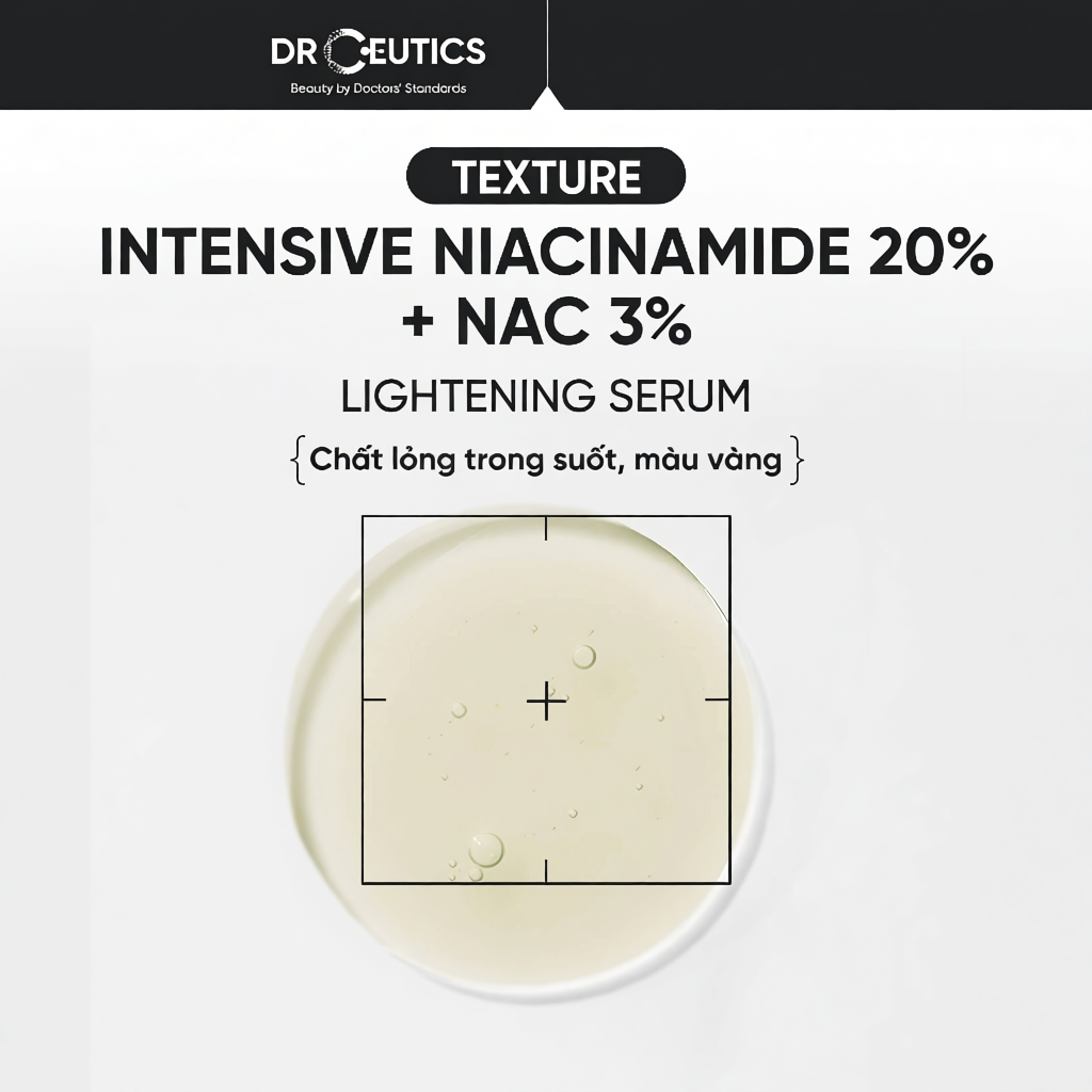 DRCEUTICS Phiên Bản Nâng Cấp Tinh chất Niacinamide DrCeutics Intensive Niacinamide 20% Hỗ Trợ Mờ Thâ