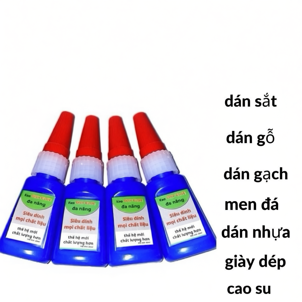 Combo 4 Lọ Keo OILY GLUE Đa Năng Gấp 50 Lần Keo 502