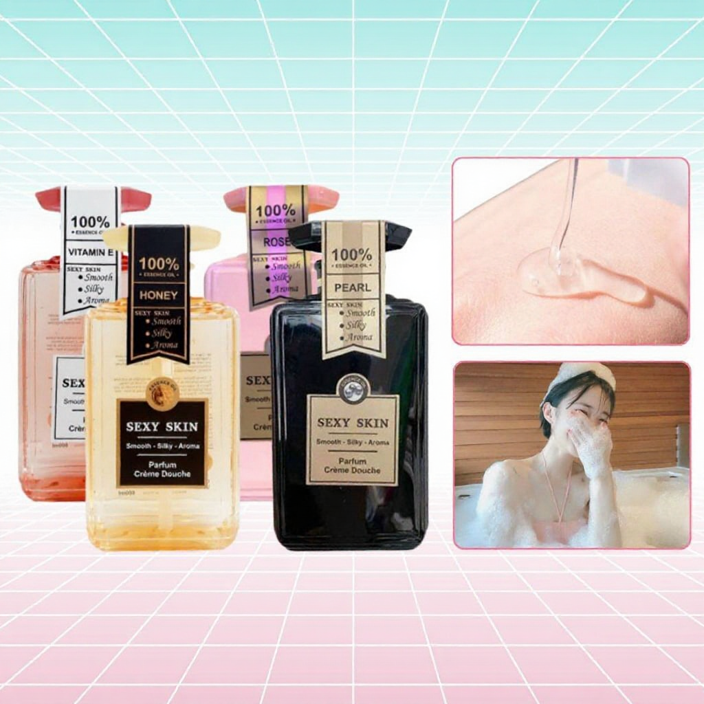 Sữa Tắm Nước Hoa Sexy Skin Lưu Hương Sang Trọng Quyến Rũ Pháp - 600ml