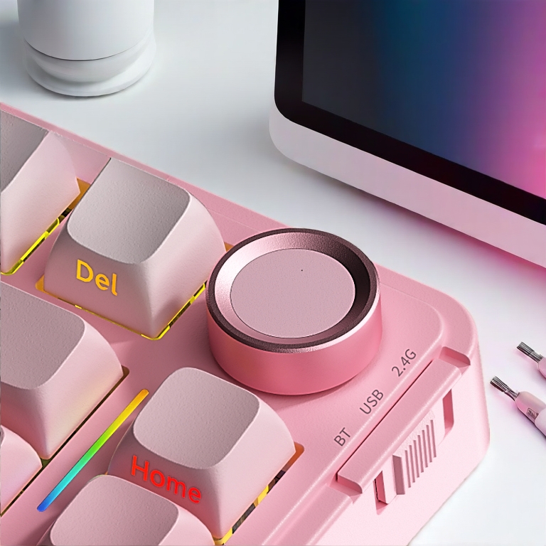 Bàn phím cơ không dây AULA S75 PRO bluetooth 3 mode - Có màn LCD - LED RGB - Bảo hành 12 tháng