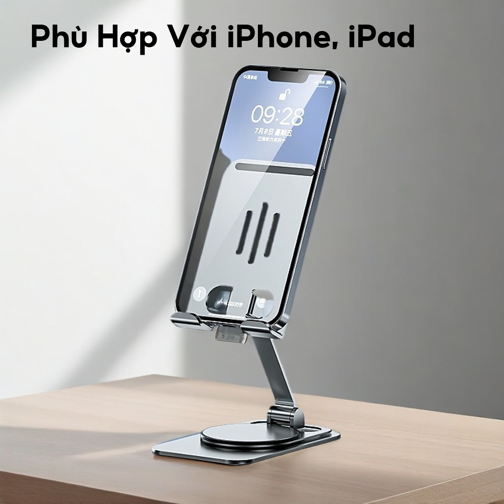 Giá Đỡ Điện Thoại Máy Tính Bảng Chất Liệu Kim Loại Siêu Mỏng Đế Chống Trượt [ MẪU 2025)