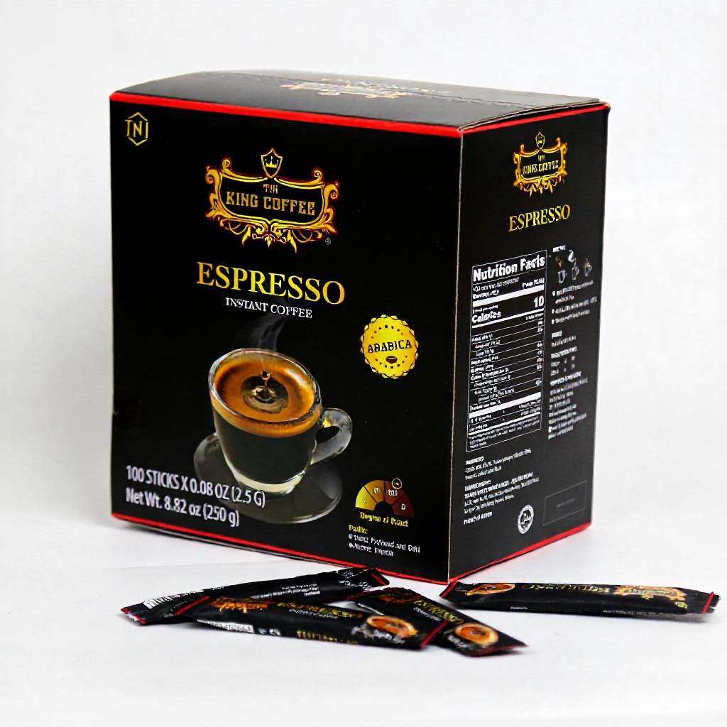 Cà Phê Hòa Tan Đen ESPRESSO King Coffee 250g