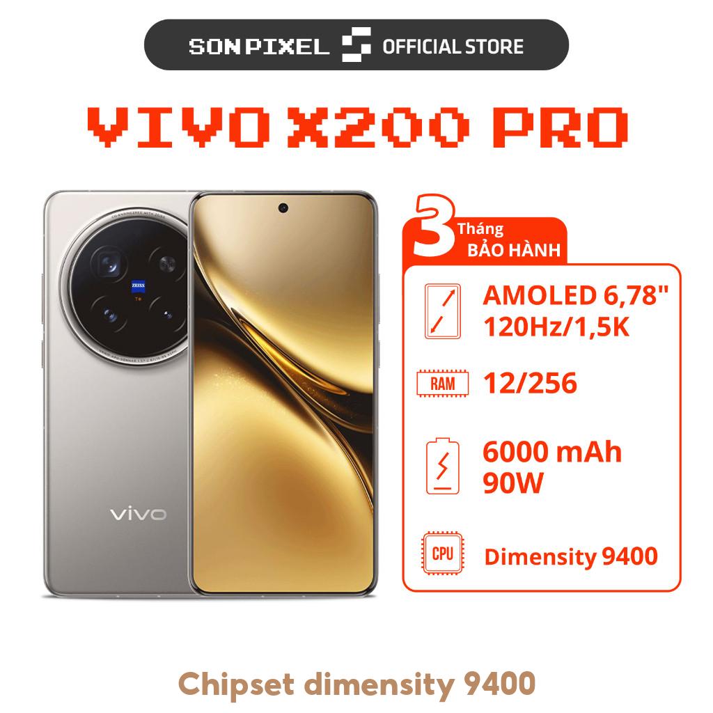 [Máy Cũ] Điện Thoại vivo X200 Pro, Chip Dimensity 9400, Màn Hình LTPO AMOLED 6,78 Inches. SonPixel