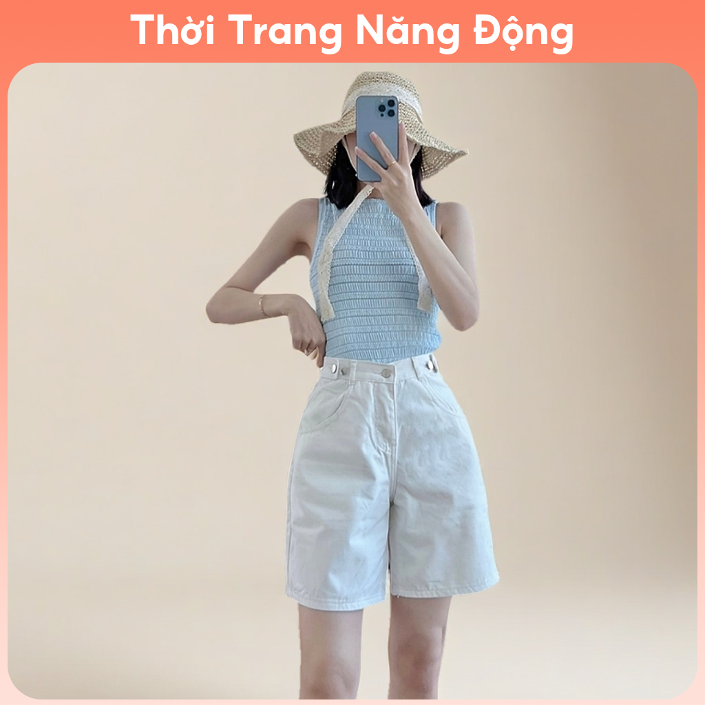[Lưng sau chun] Quần short kaki lưng chun có Bigsize ( SK13)