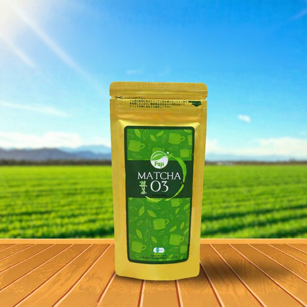 [Gói 100gr] Bột Matcha Fuji 03 Nhật Bản Nguyên Chất Cao Cấp, Màu Xanh Đậm, Đậm Vị Trà
