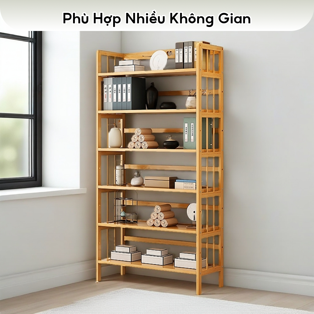 SUNNY BIERE Kệ Để Sách Kệ Sách Cây Tre Góc Tường Giao hàng trong vòng 12 giờ
