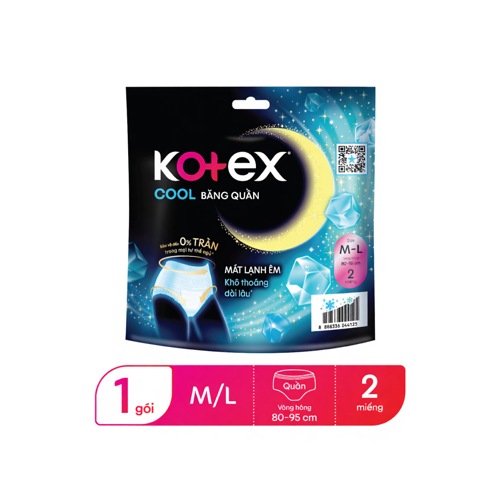 [Gift] Băng vệ sinh Kotex Dạng Quần Cool 2 Miếng