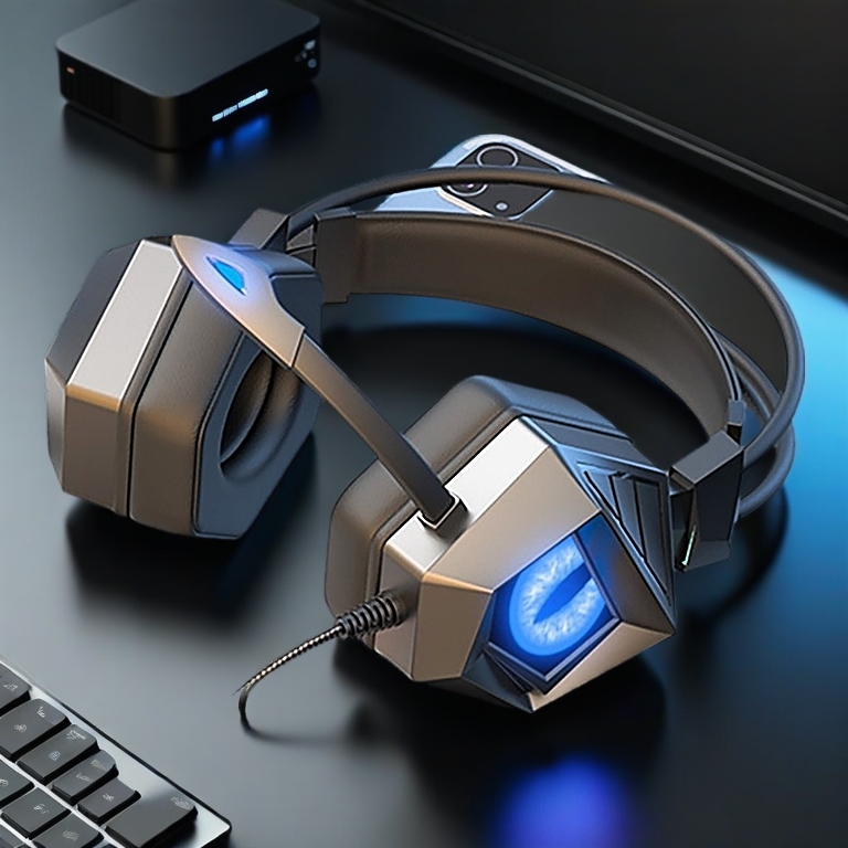 Tai nghe chụp tai Gaming ONIKUMA K19 có mic Chơi game Headphone có dây, RGB, Máy tính xách tay, PC, Điện thoại, Laptop