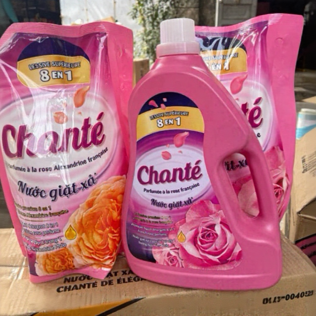 Nước giặt xả Chanté với hương hoa hồng Pháp lôi cuốn 8 in 1