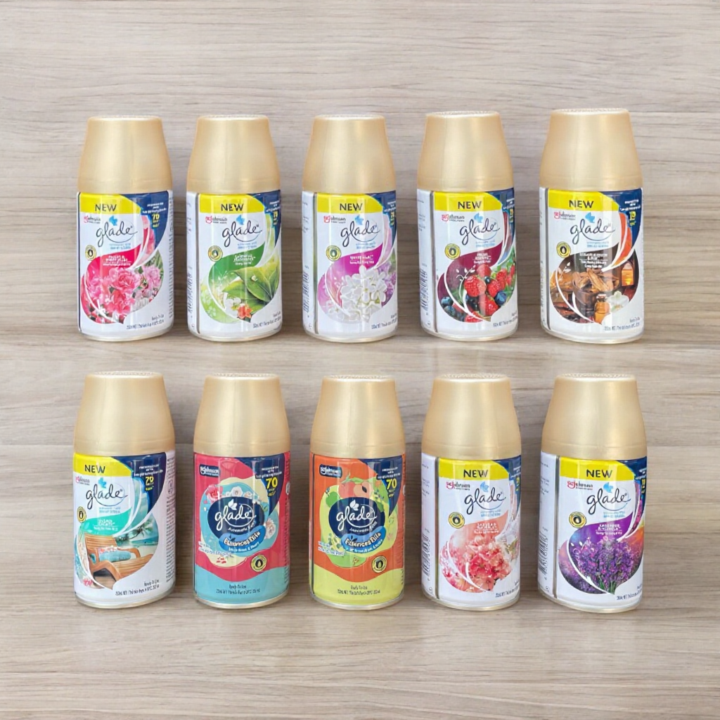 (Chai) Lõi thơm Glade thay thế cho máy xịt phòng tự động 9 mùi hương