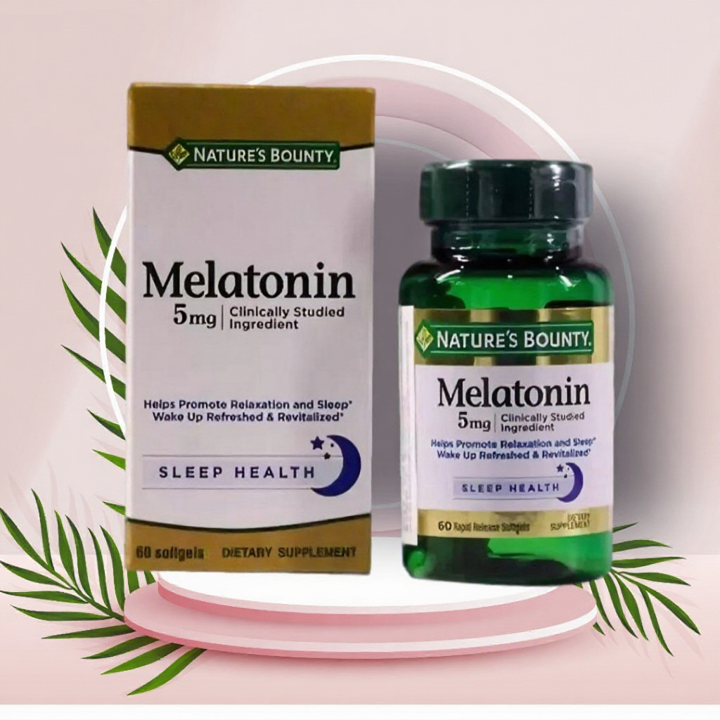 Viên Uống Melatonin 5mg Nature Bounty 60 viên - Baran Store