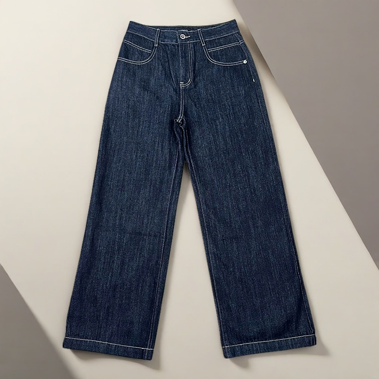 [UPDATE MÀU MỚI] Seam Culottes Jeans | Q9835 - Quần jeans dáng culottes túi bầu đường rã túi