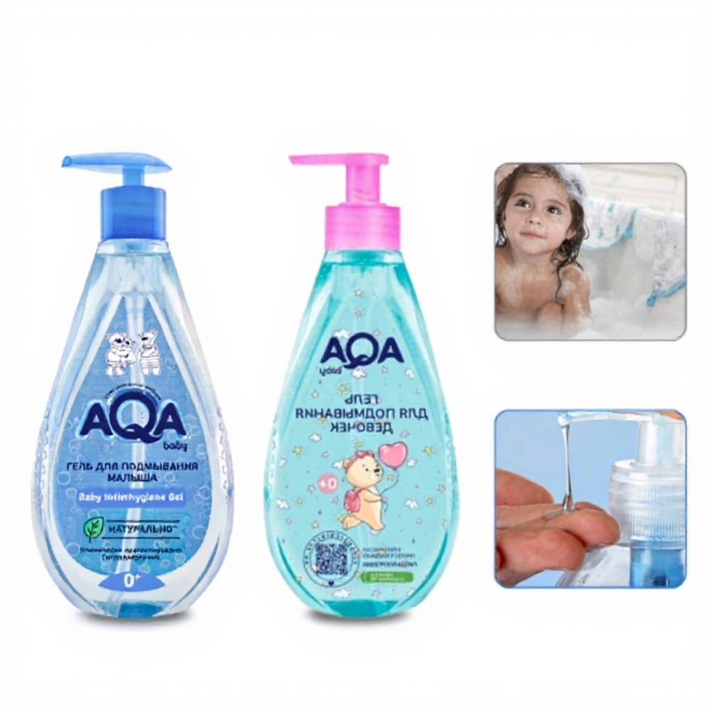 Dung dịch vệ sinh trẻ em AQA BABY 250ml cho bé từ 0 - 8 tuổi