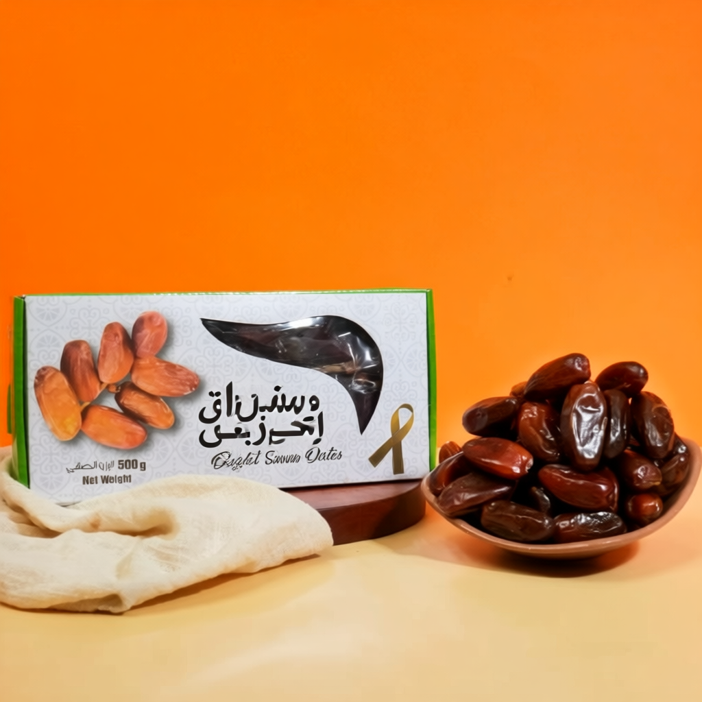(CHÍNH HÃNG) Chà là nguyên cành Sanwan Deglet Nour Tunisia hộp 500g