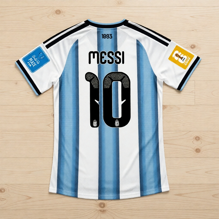ÁO BÓNG ĐÁ P.LAY.ER ĐỘI TUYỂN ARGENTINA -MẪU HOME 2026 HANG NK THÁI LAN CAO CẤP