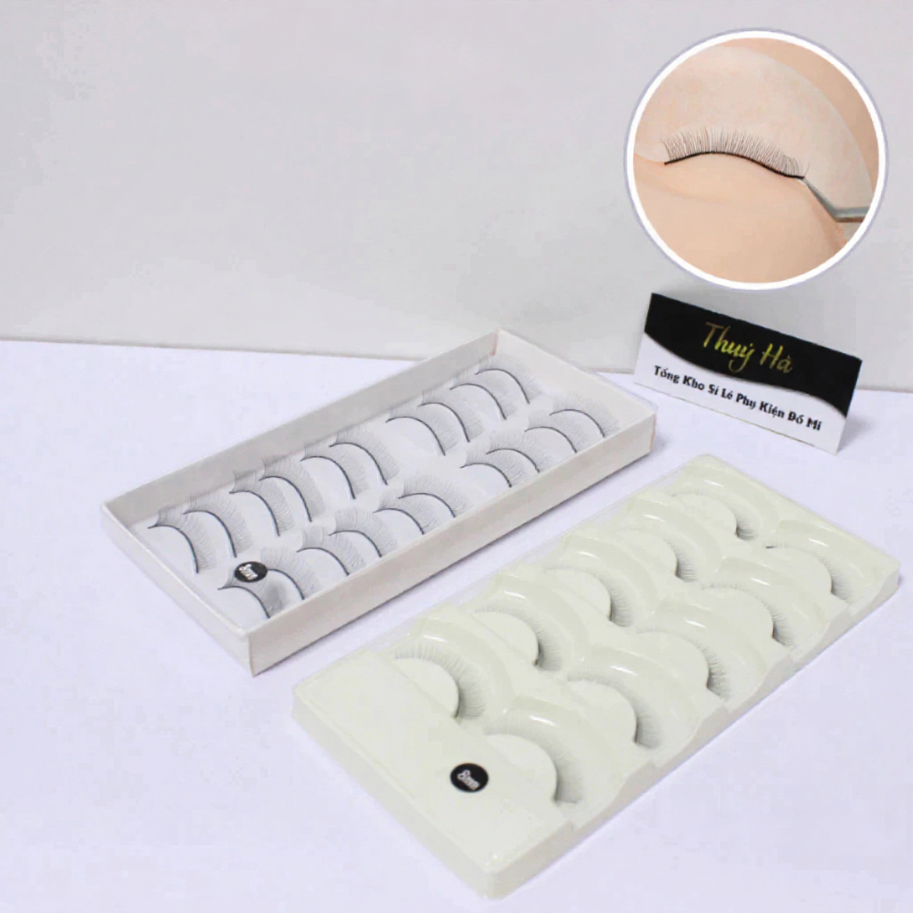 Mi Tập Nối 10 Cặp 5 Cặp, Mi Giả Tập Nối Mi, Mi Xòe Đều, Dụng Cụ Nối Mi  Thúy Hà