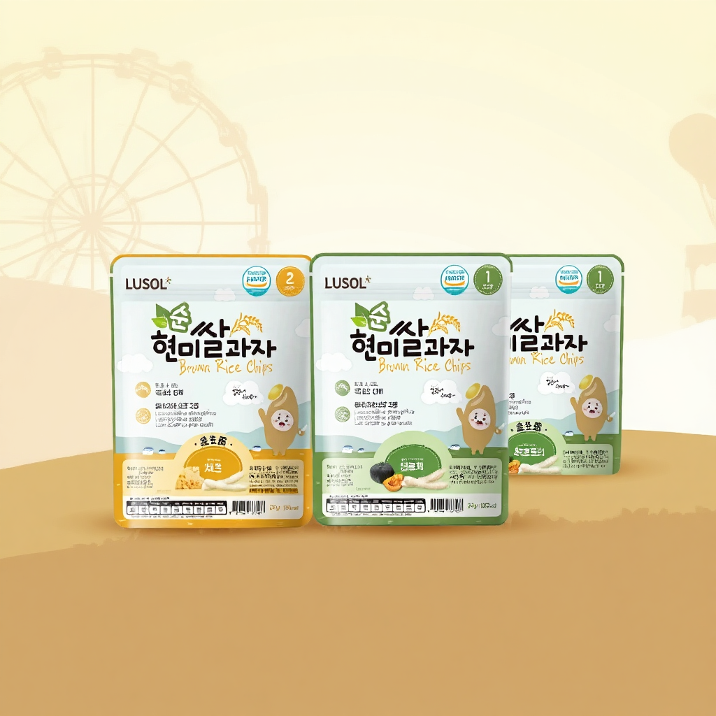 Bánh Ăn Dặm Gạo Lứt LUSOL Hình Que Bổ Sung Lợi Khuẩn Cho Bé