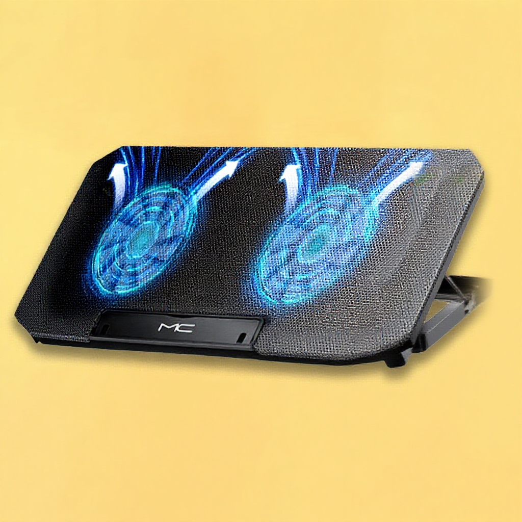 Đế tản nhiệt laptop SIDOTECH Q100 với 2 quạt lớn làm mát nhanh chống ồn led gaming 4 mức điều chỉnh 