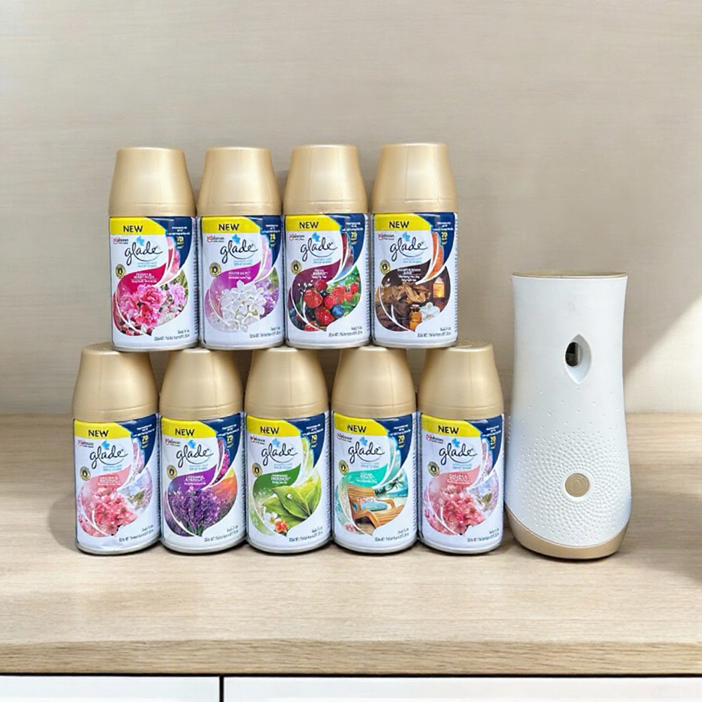 Lõi Thay Thế Máy Xịt Thơm Phòng Tự Động Glade 8 Mùi Hương Tinh Dầu
