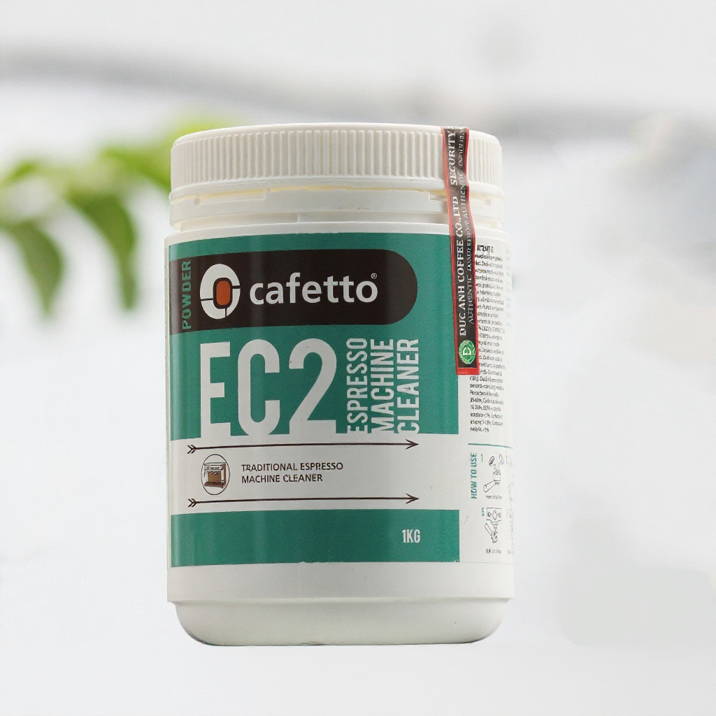 Vệ Sinh Máy Pha cà phê Dạng Bột Cafetto Ec2 Hũ 1kg Made in Australia Date 2027 phù hợp với tất cả cá